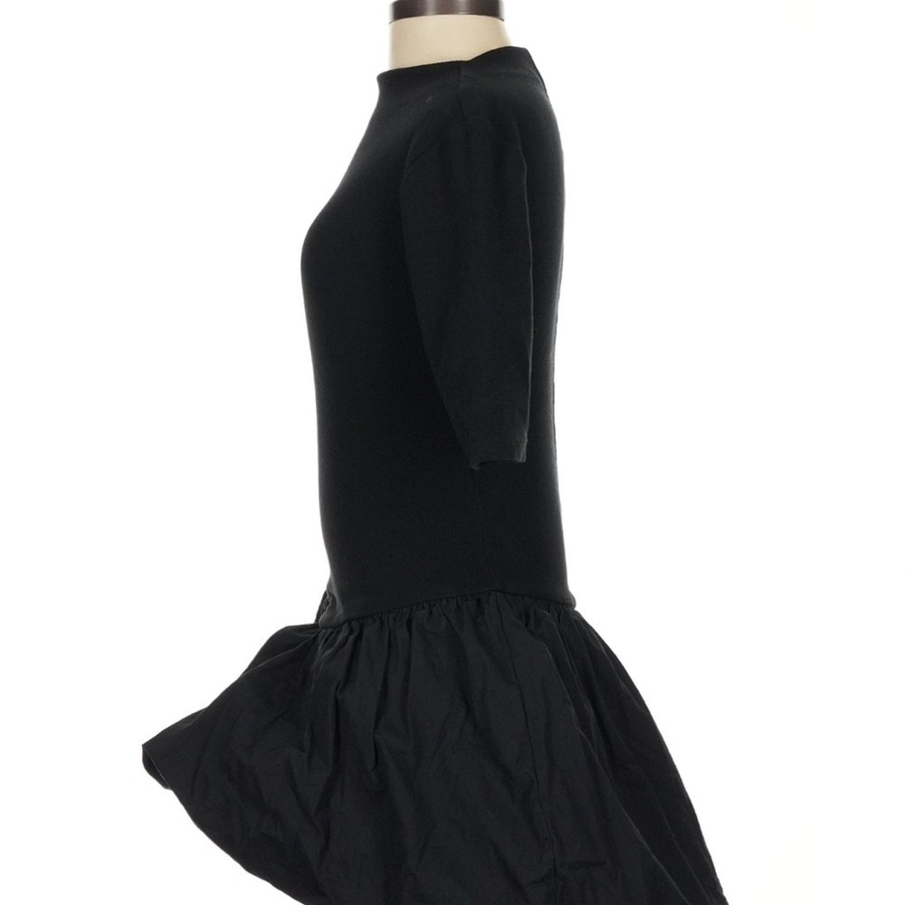Zara 3quarter length sleeve drop waist black bubble dress